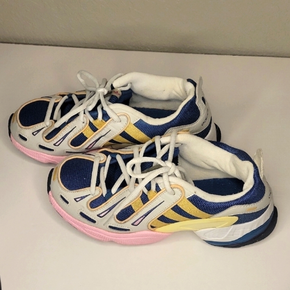 Adidas Women's Athletic Shoes - Navy, Gold, Pink #15 - Picture 2 of 14